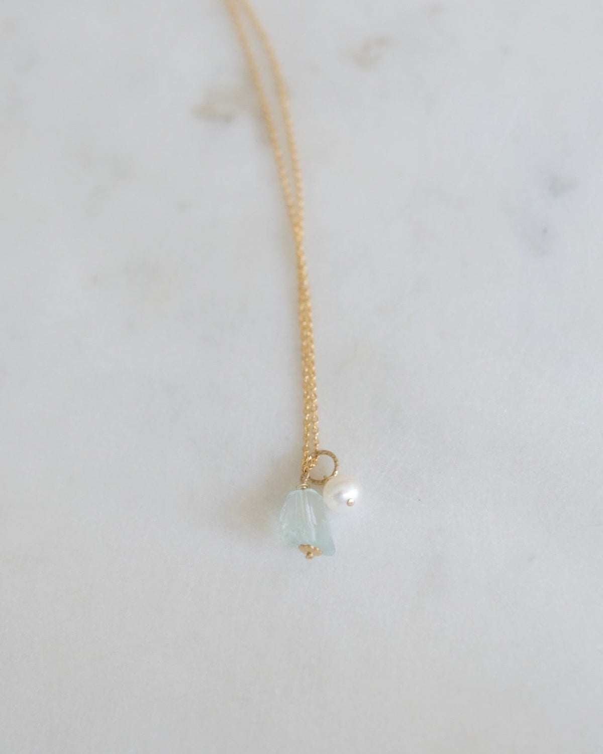 Aquamarine Fancy Pearl Necklace