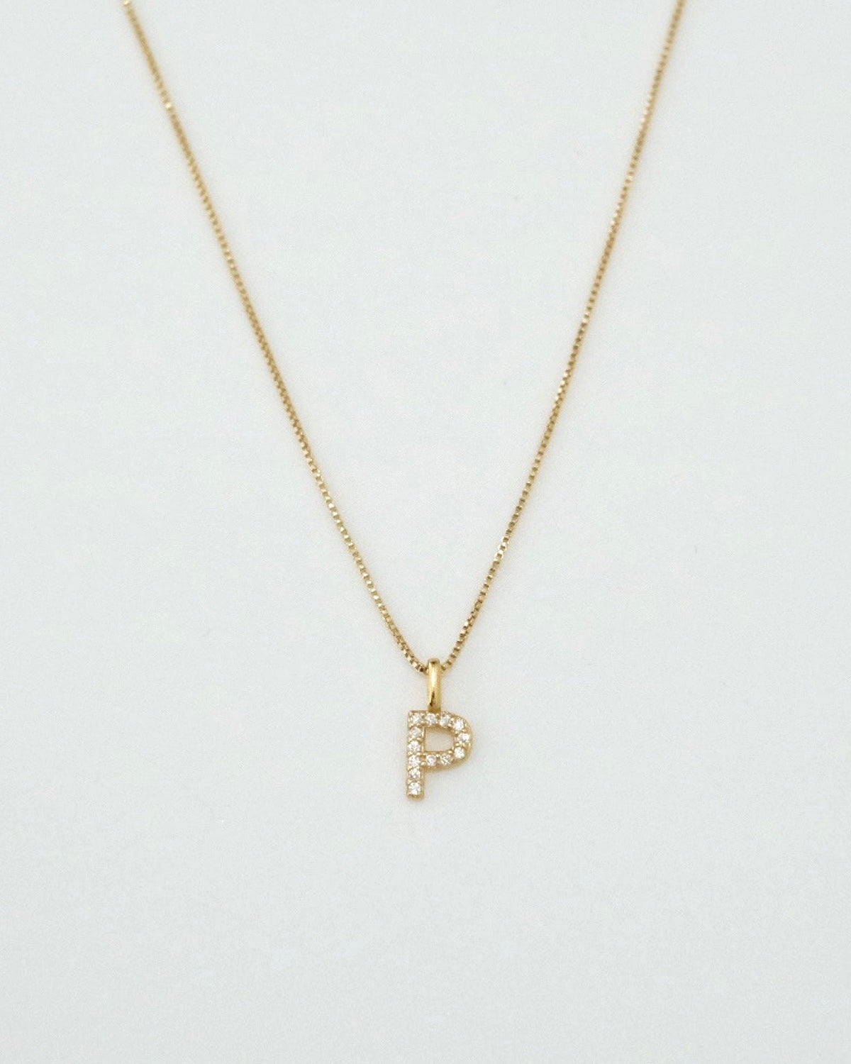 A-Z Pave Initial necklaces