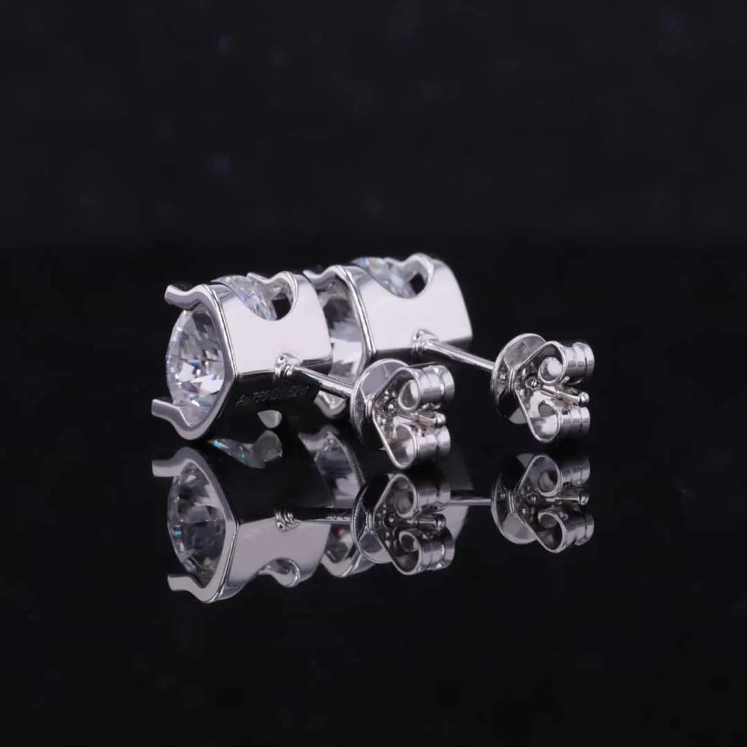 18K Gold AU750 2.4CT IGI Cut VSD Lab Grown Diamond Stud Earrings