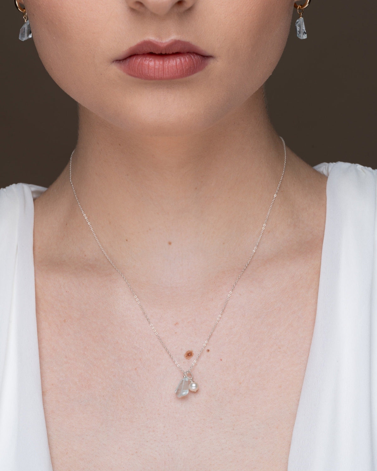 Aquamarine Fancy Pearl Necklace