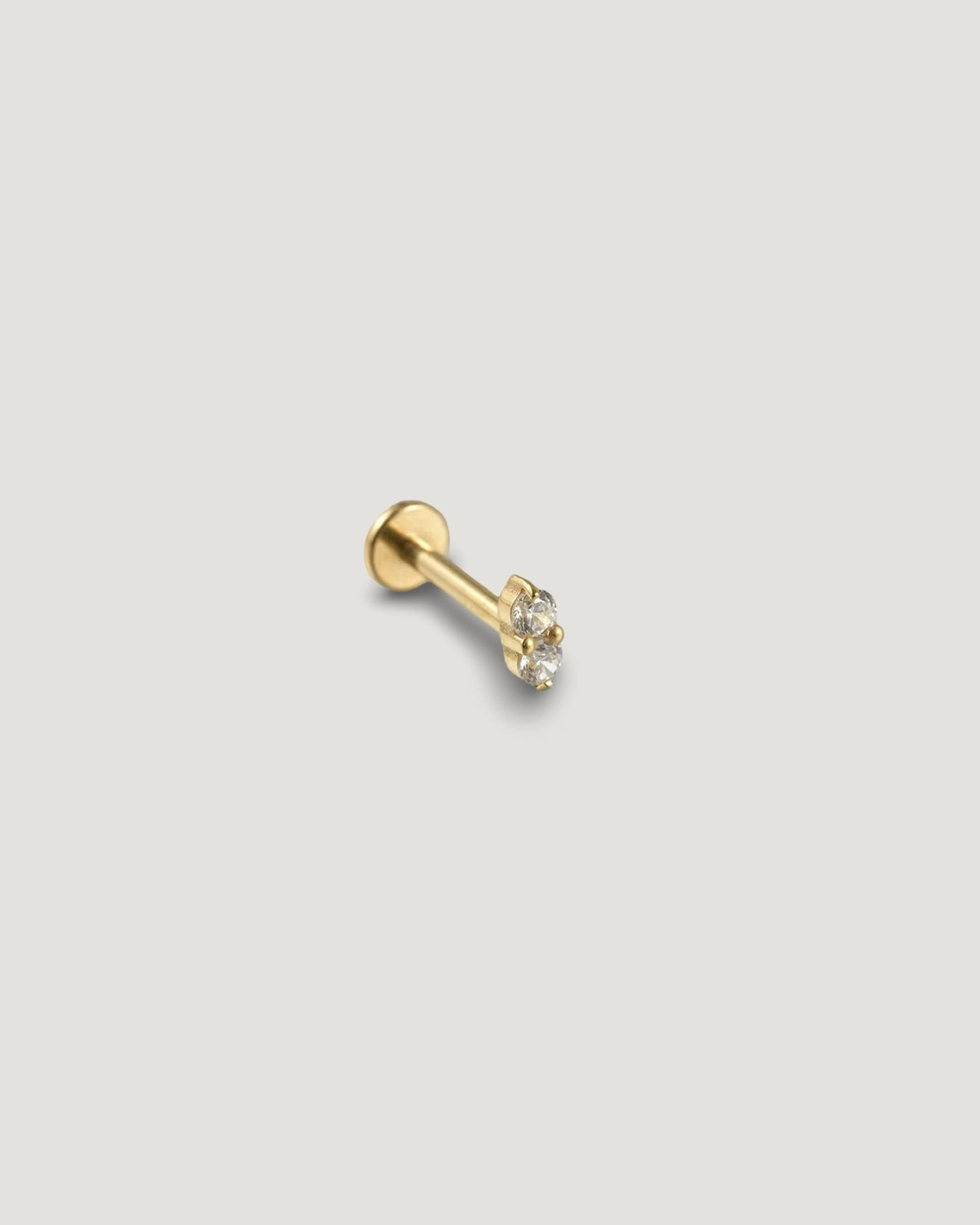 Double Clear Flatback Earring