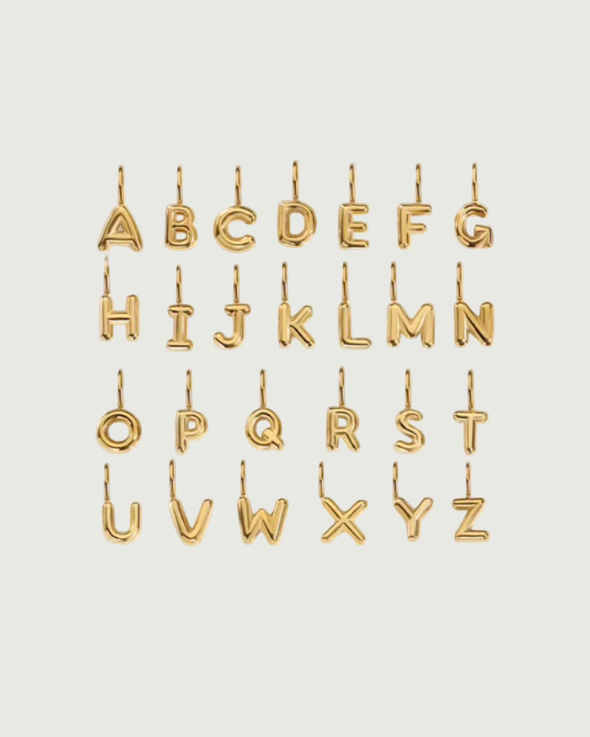 Initial Bubble Pendants
