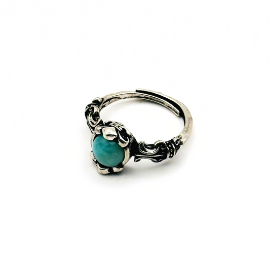 Ivy - Natural Larimar Stone Ring