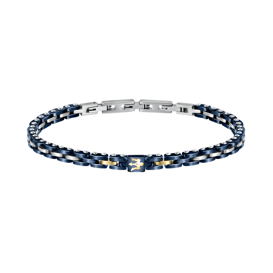 Maserati blue ceramic and gold bracelet