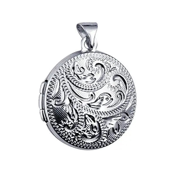 Sterling Silver  Round Locket Giulia'secret