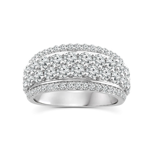 2.00ct lab grown diamond fashion ring in 18K white gold