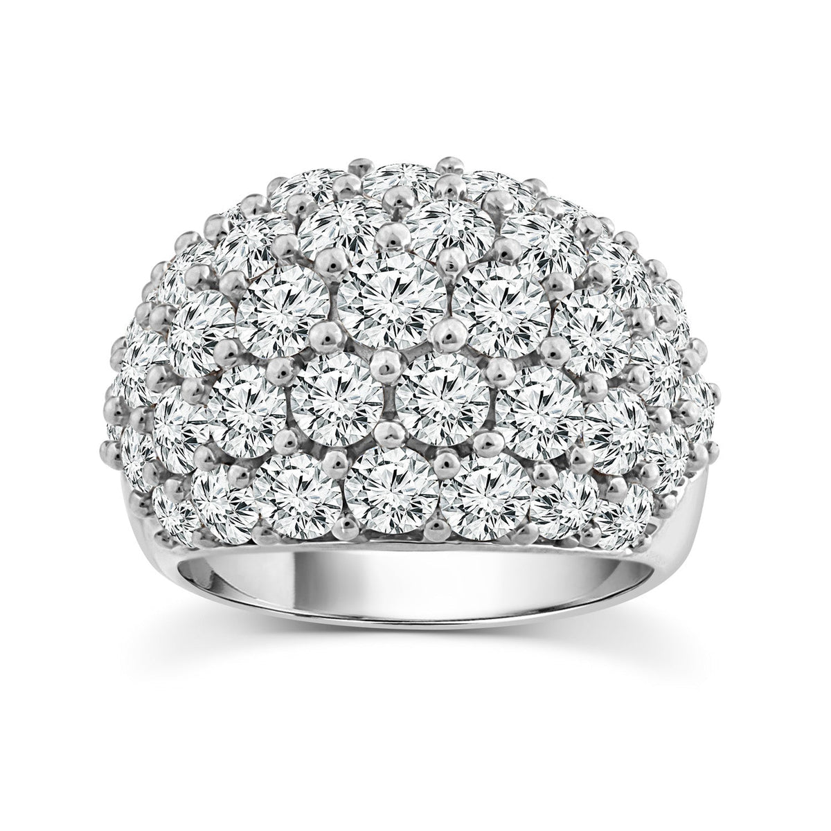 4.70ct lab grown diamond fashion ring in 18K white gold