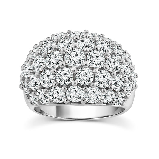 4.70ct lab grown diamond fashion ring in 18K white gold