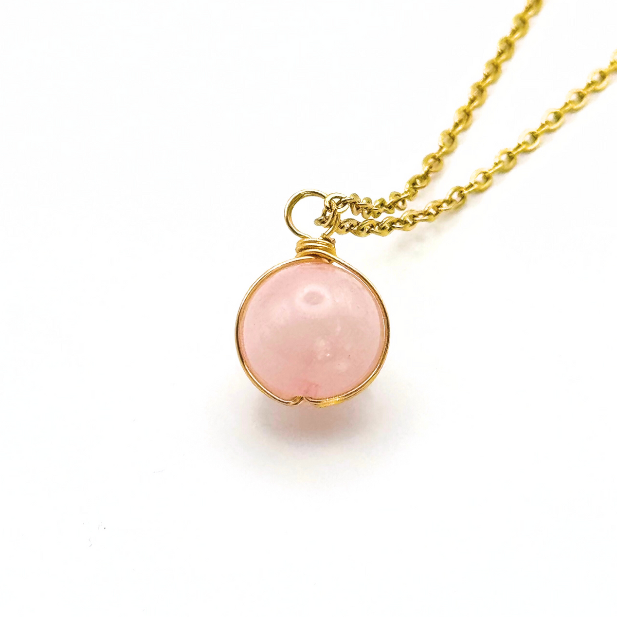 Lucky Bead Natural Gemstone Necklace