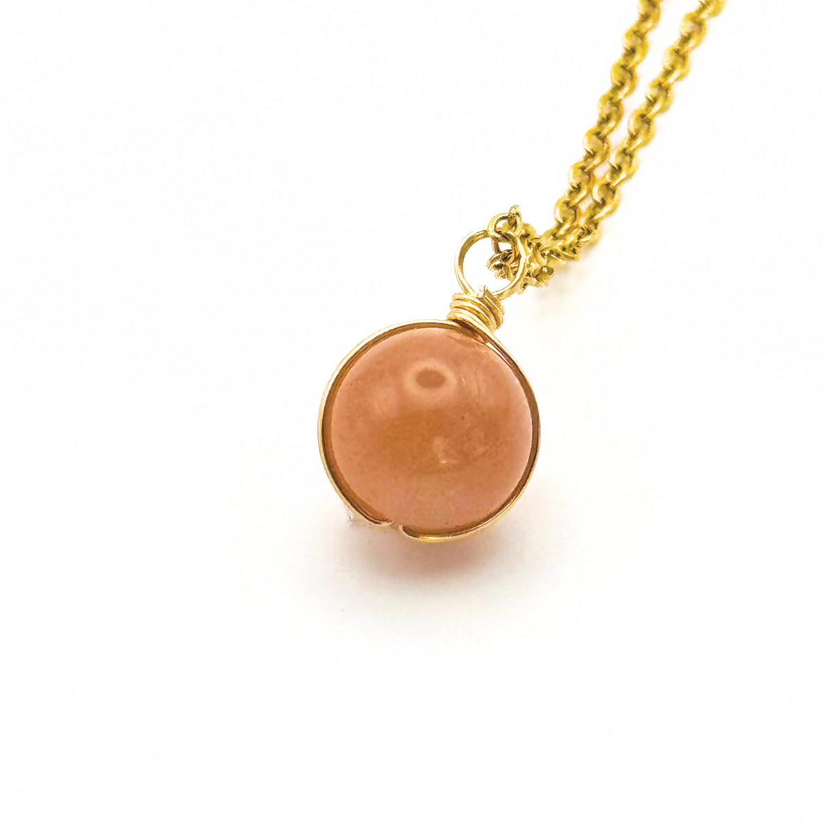 Lucky Bead Natural Gemstone Necklace