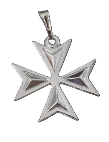 925 Silver Maltese Cross 18mm