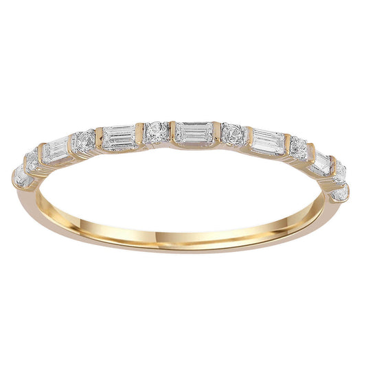 Diamond ring with 0.15ct diamond in 9K yellow gold