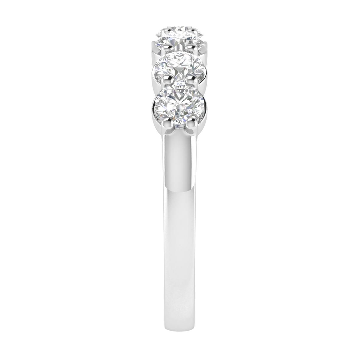 Diamond fashion ring with 1.00ct diamonds in 18K white gold — view 5