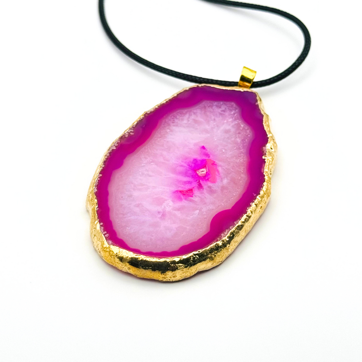 Gold Plated Natural Gemstone Thread Necklace