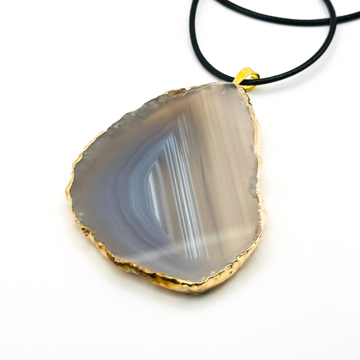 Gold Plated Natural Gemstone Thread Necklace