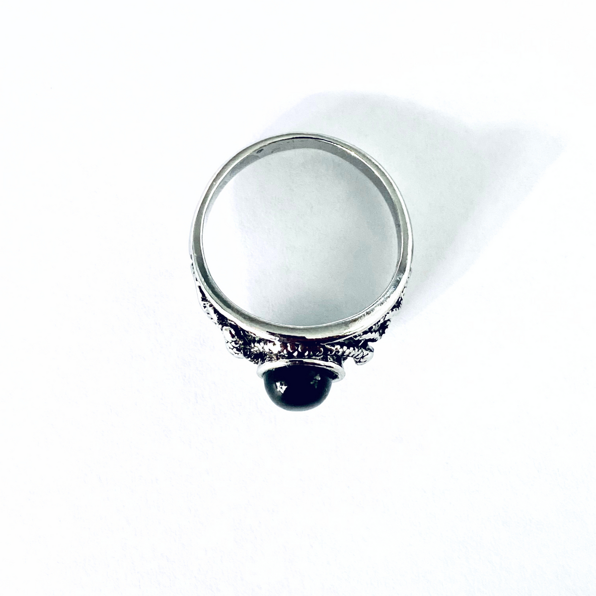 Medusa - Black Obsidian Ring