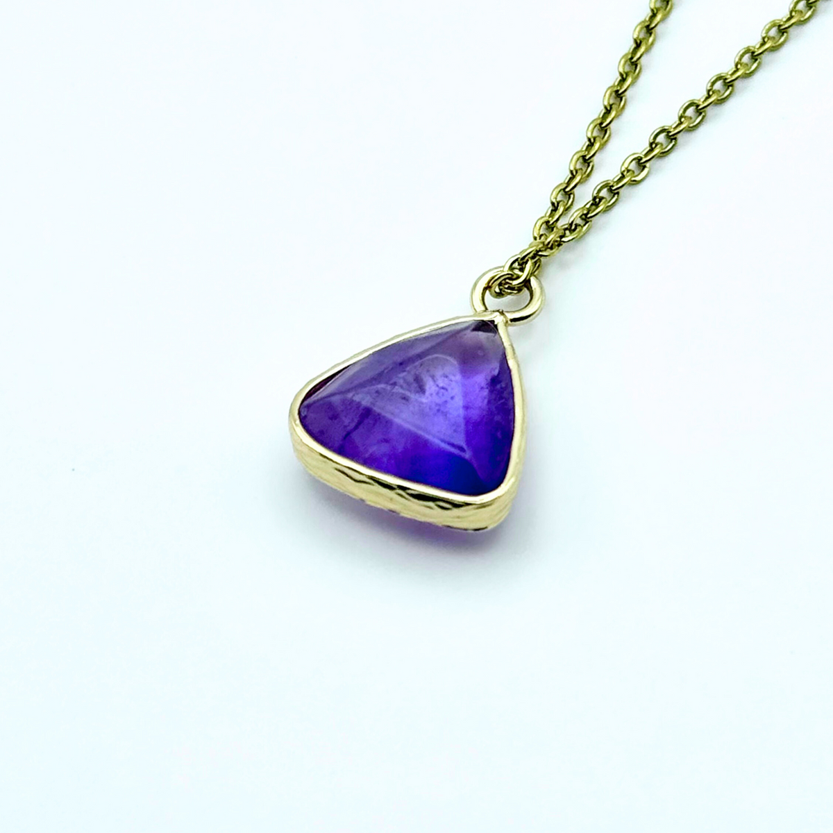 Trikona - Triangle Natural Gemstone Necklace