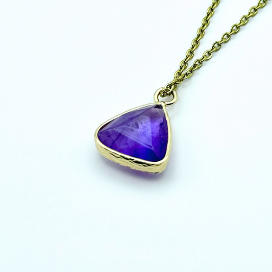 Trikona - Triangle Natural Gemstone Necklace