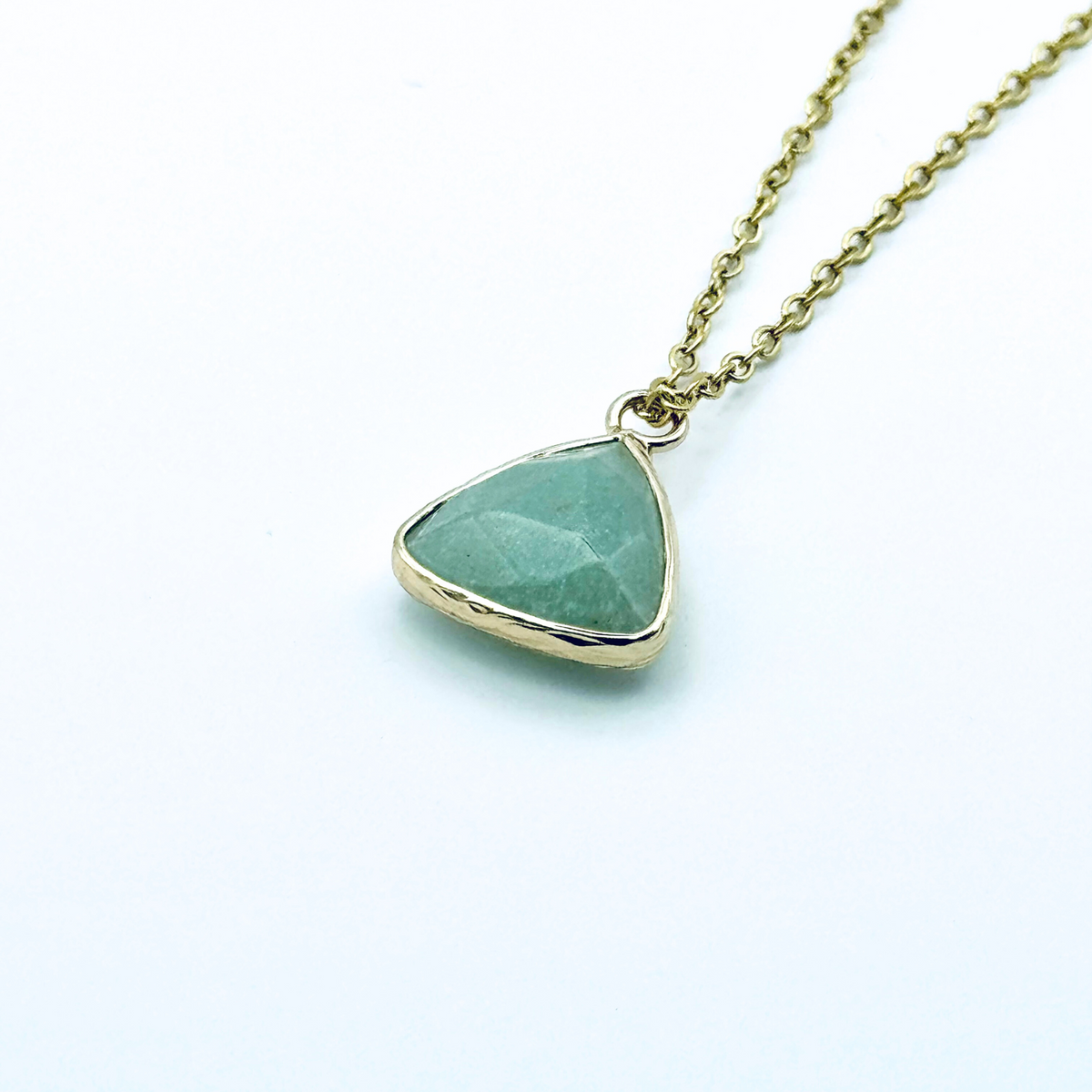 Trikona - Triangle Natural Gemstone Necklace