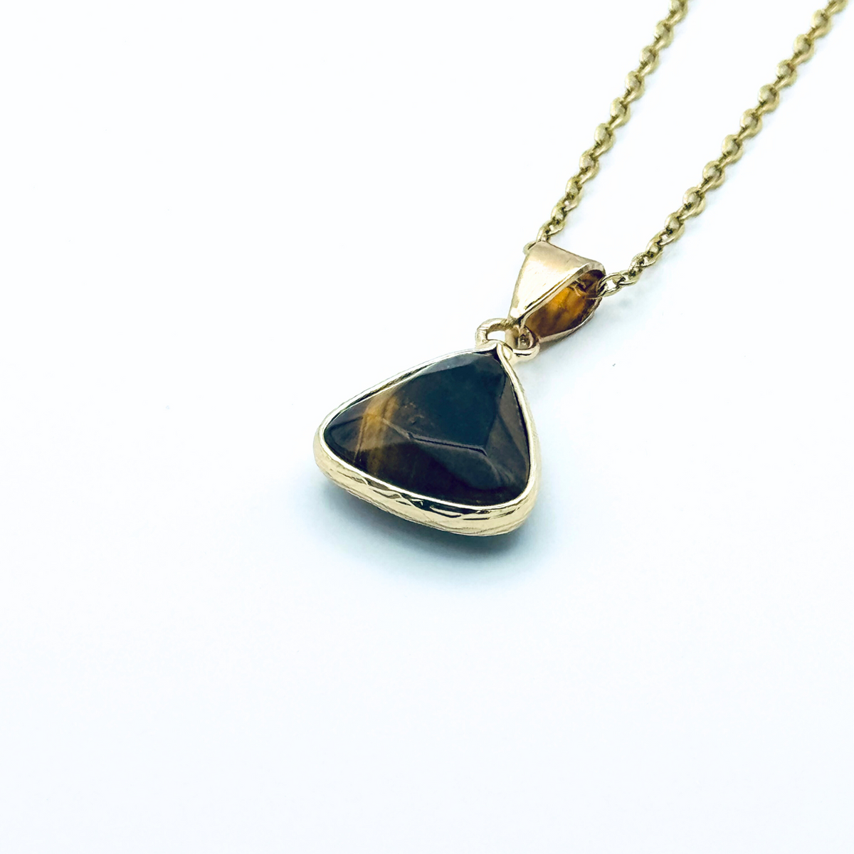 Trikona - Triangle Natural Gemstone Necklace