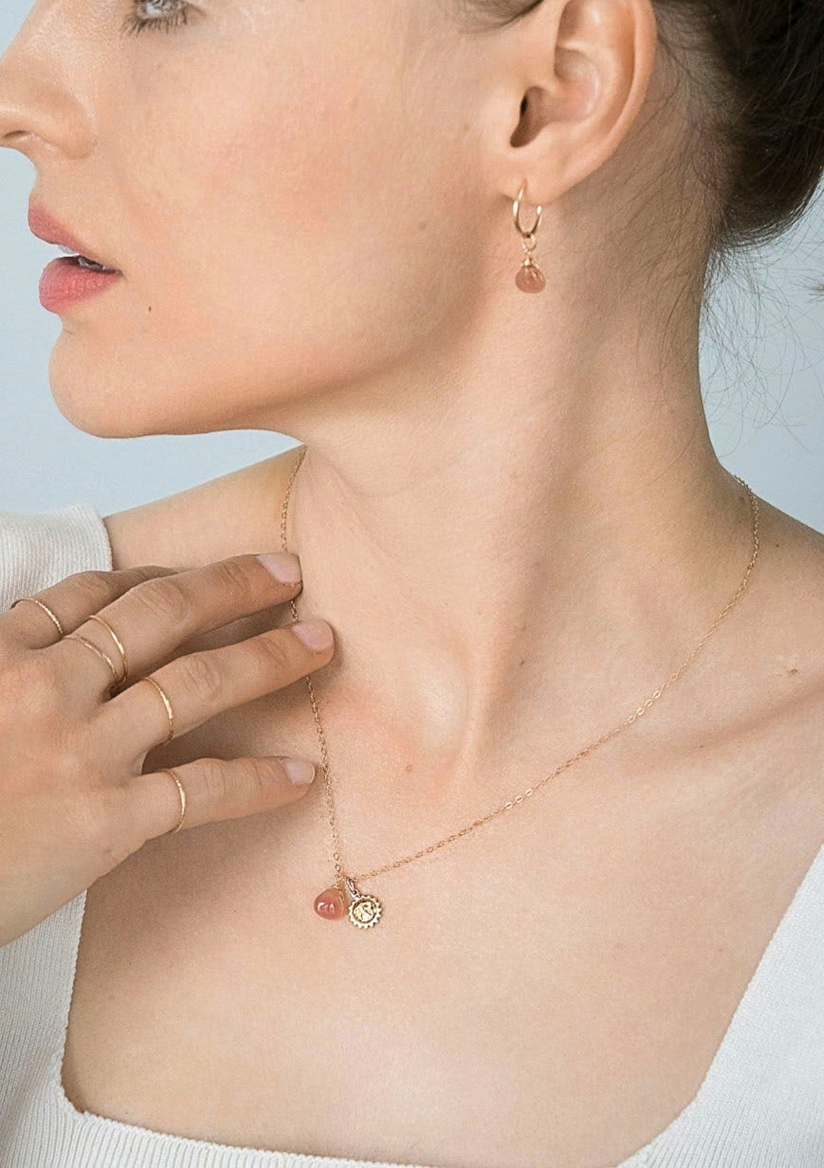 Inca Rose with Sun Necklace