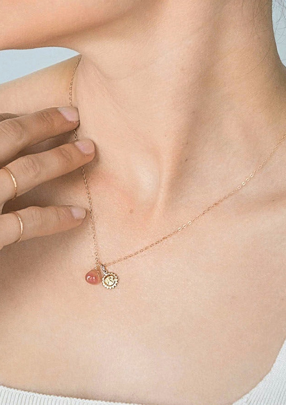 Inca Rose with Sun Necklace