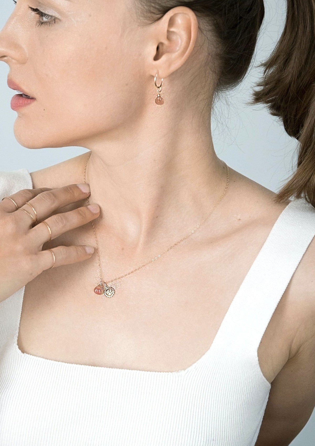 Inca Rose with Sun Necklace