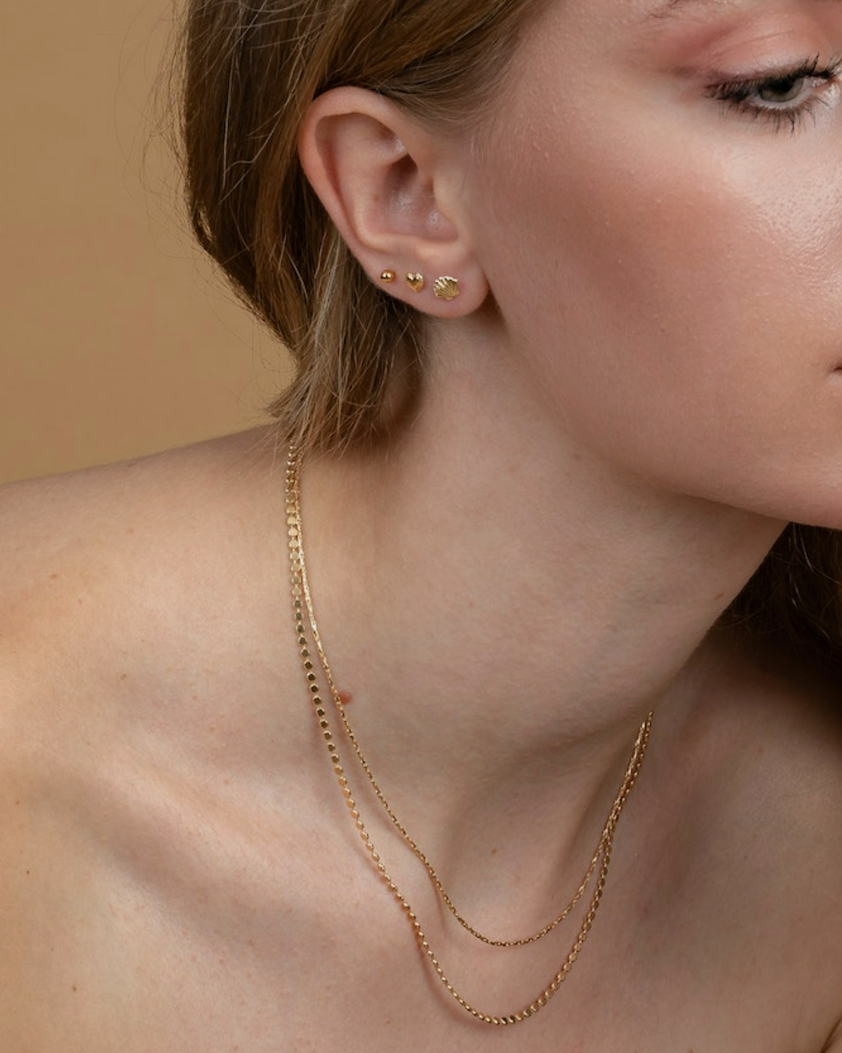 Love Heart Stud Earrings