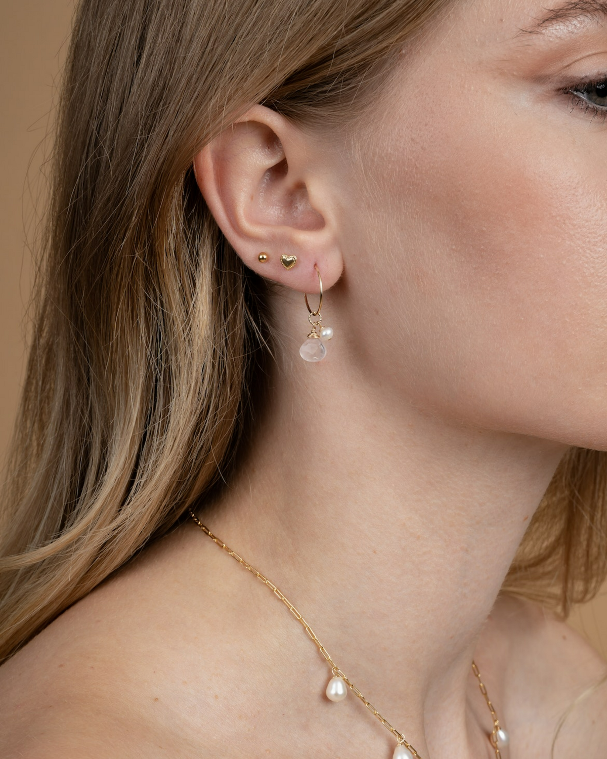 Love Heart Stud Earrings
