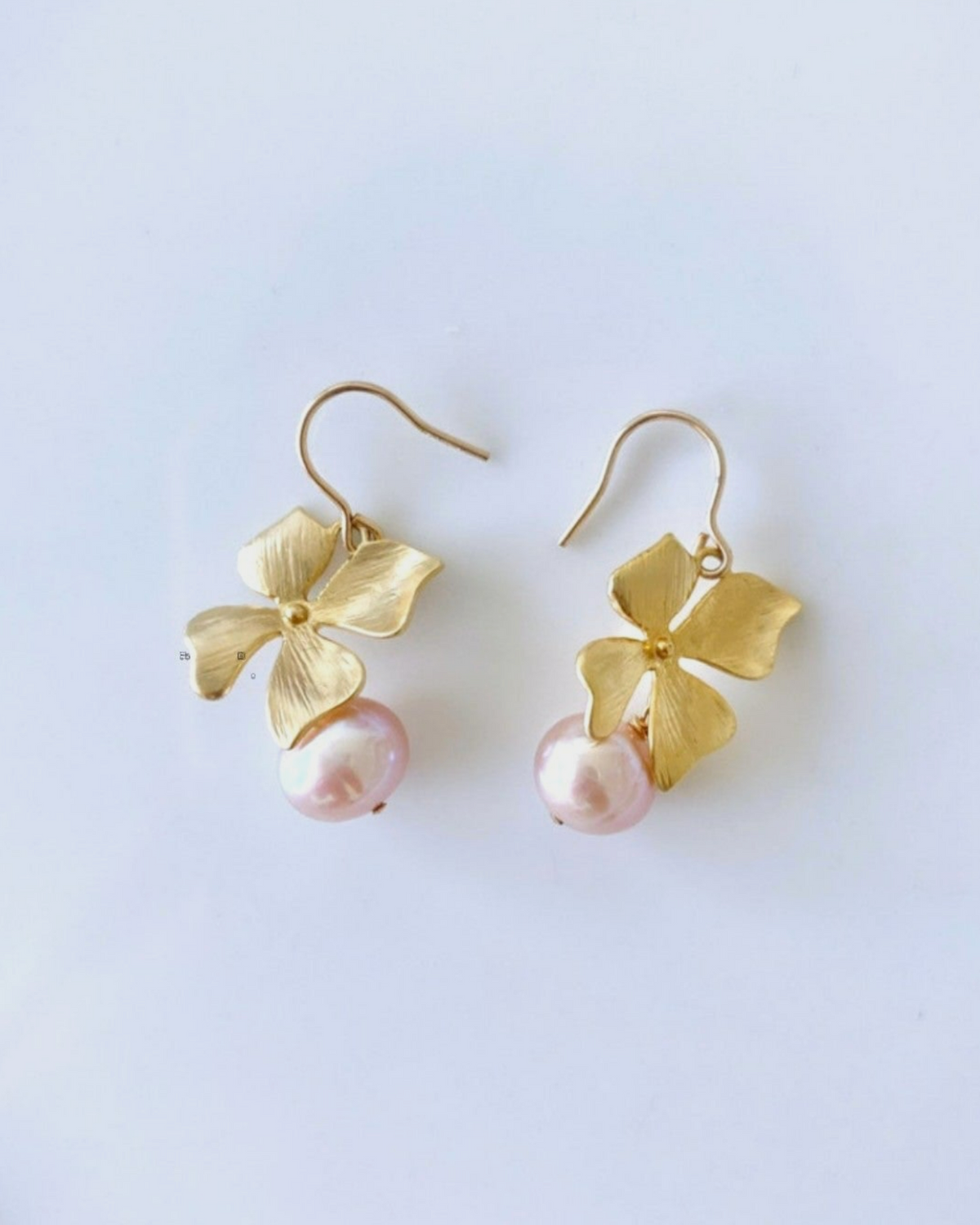 Small Floral Pearl Earrings