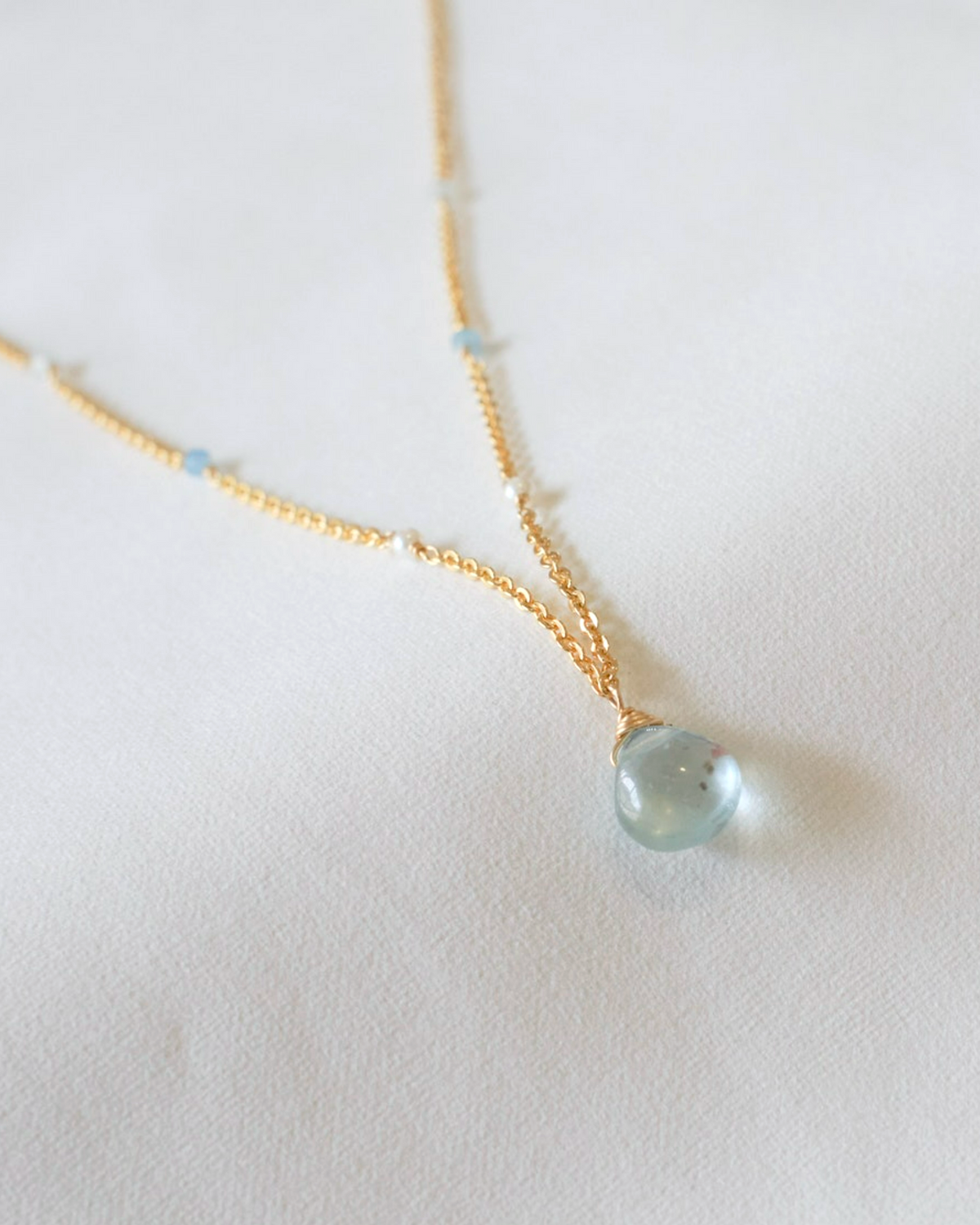 Aquamarine Bohemian Necklace