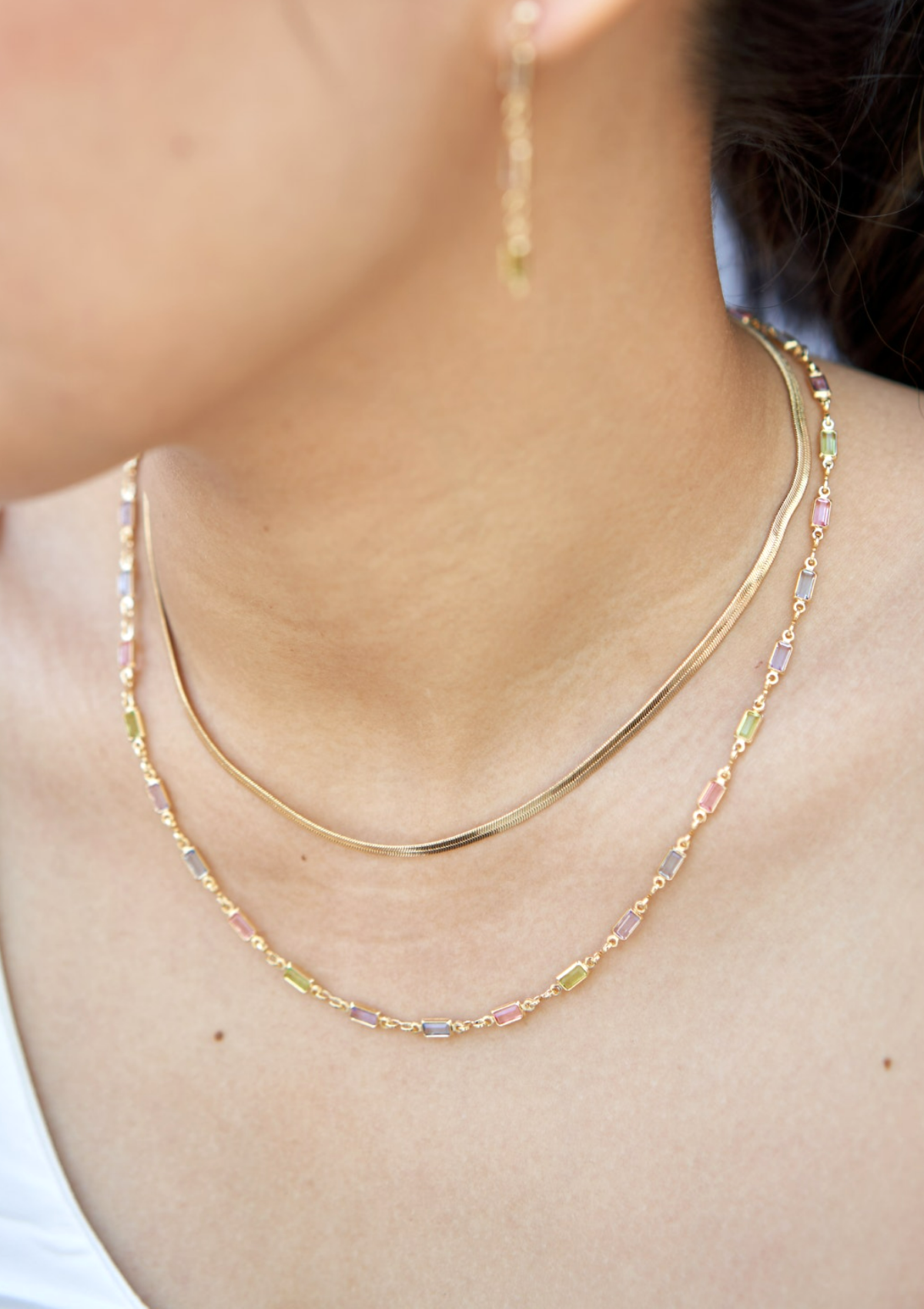 Daria Colourful Gold Necklace