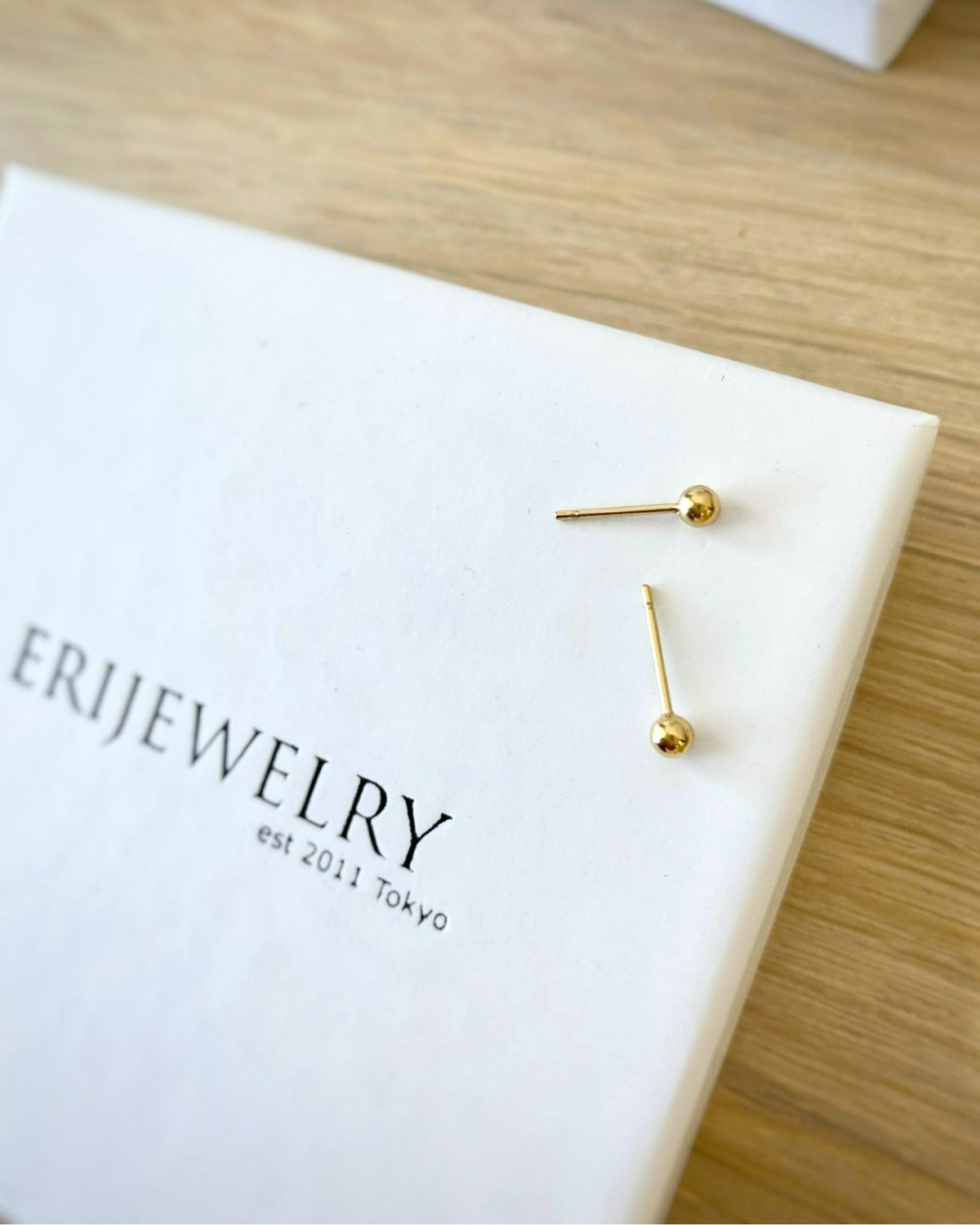Petite Gold Ball Stud Earrings