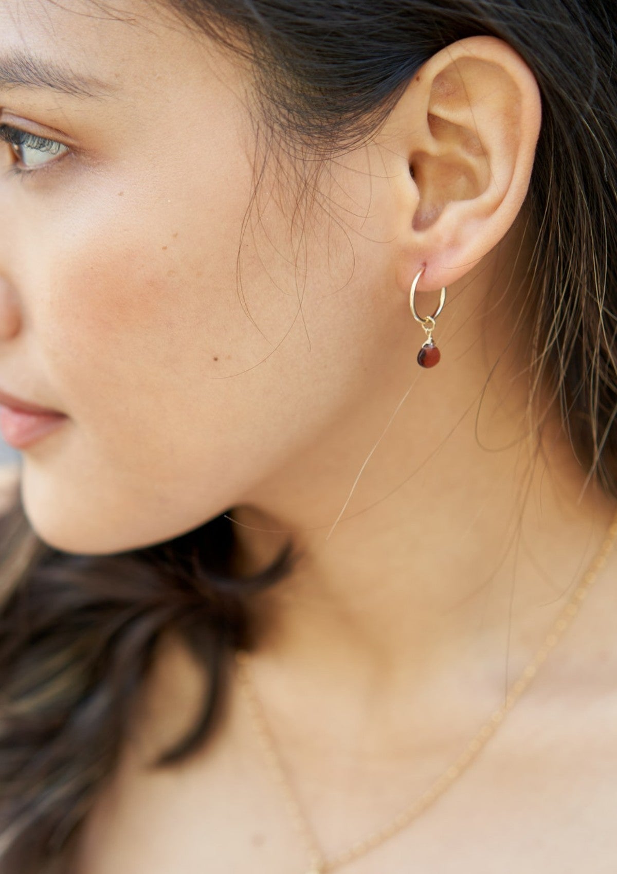 Garnet Infinity hoops