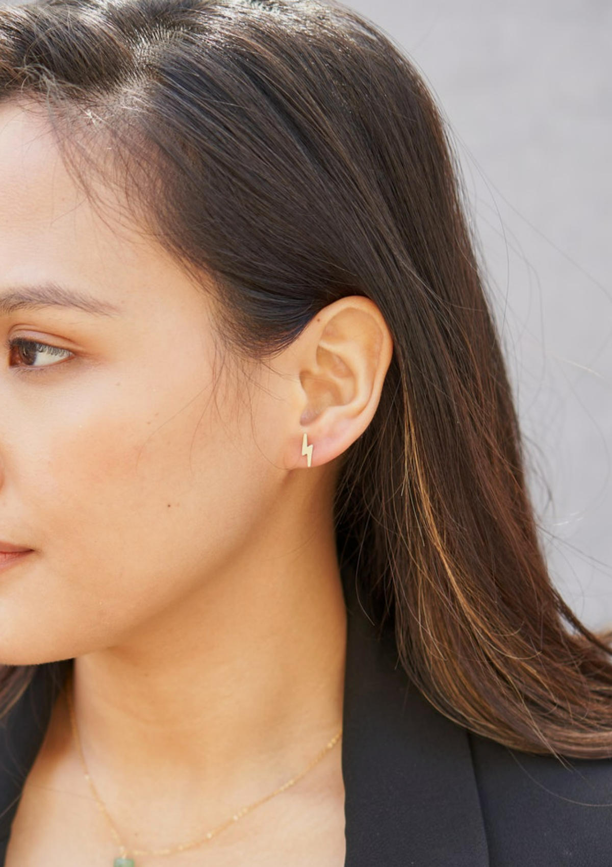 Lightning Bolt Stud Earrings