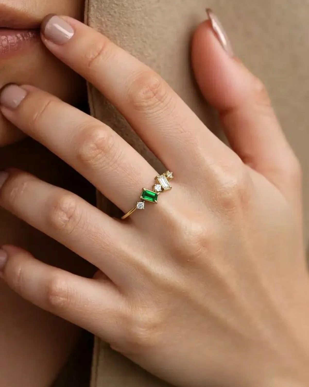 Dew Green Ring