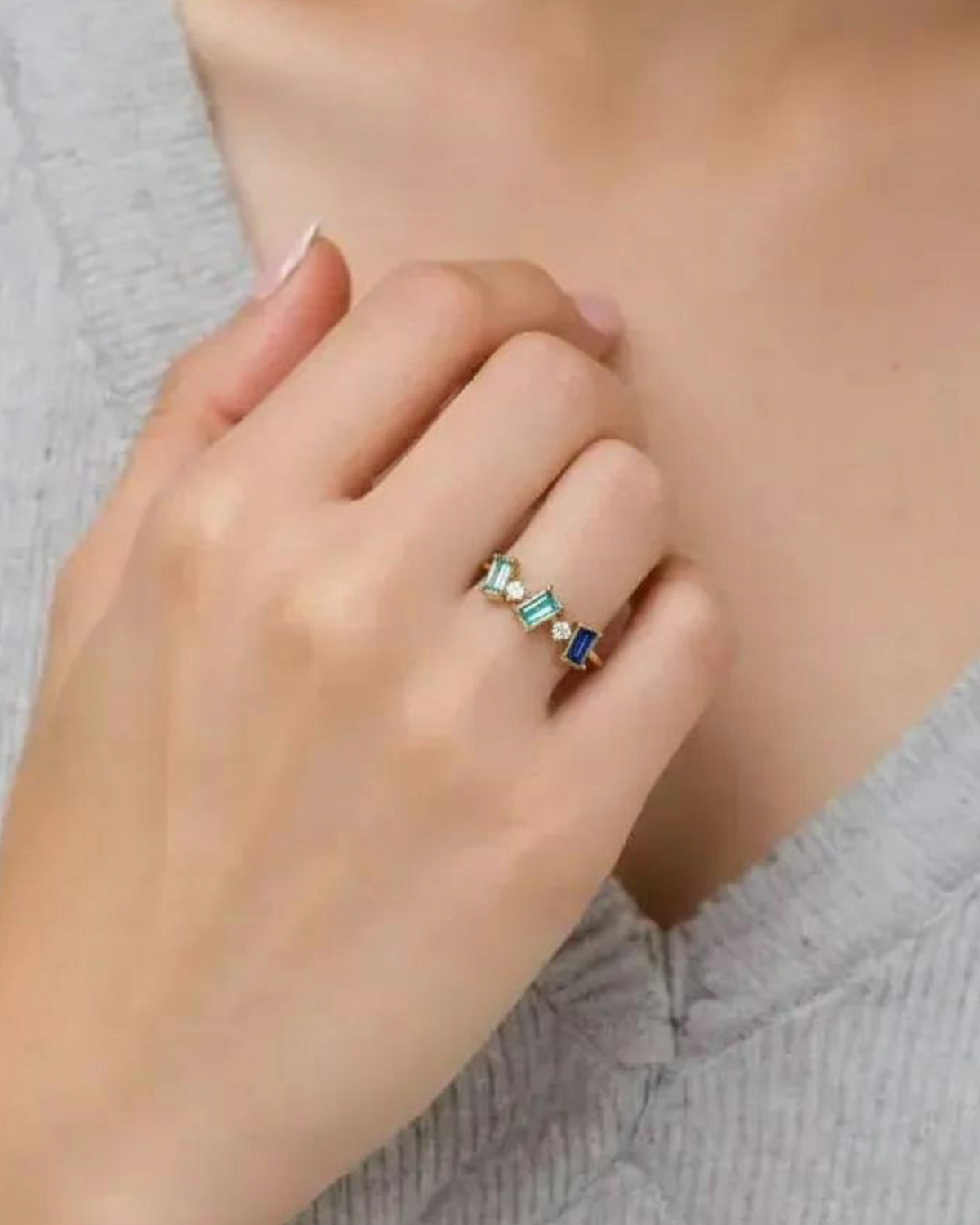 Azure Blue Ring