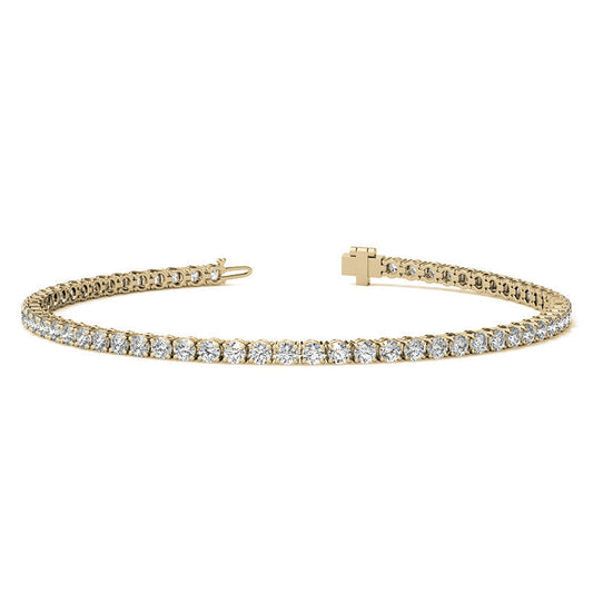 3.50 CTW Lab Grown Diamond Tennis Bracelet  in 14kt White/Yellow Gold