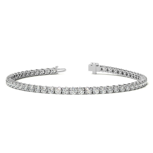 3.00 CTW AGI Certified Lab Grown Diamond Tennis Bracelet