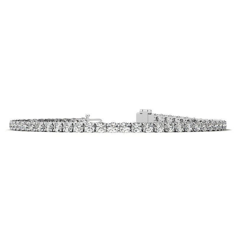 Pulsera de tenis con diamantes de laboratorio de 3,00 CTW, oro de 14K