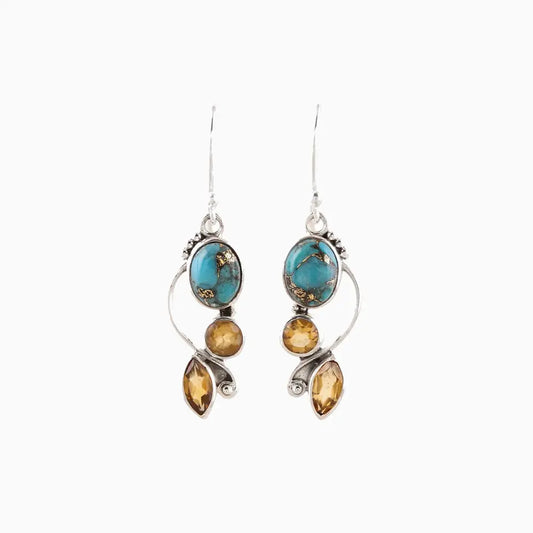 Geometric Statement Drop Earrings