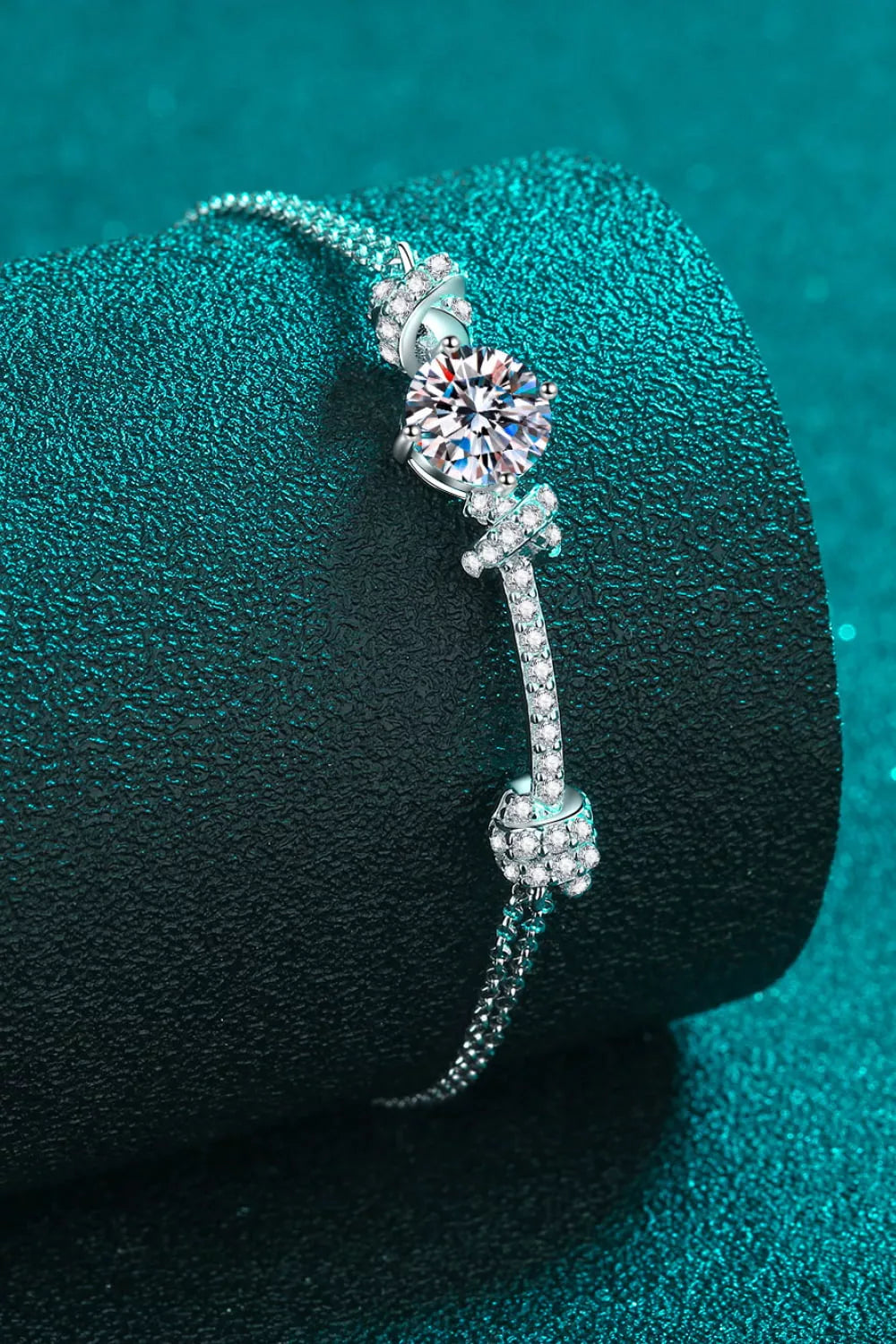 2 Carat Moissanite Bracelet — 925 Sterling Silver