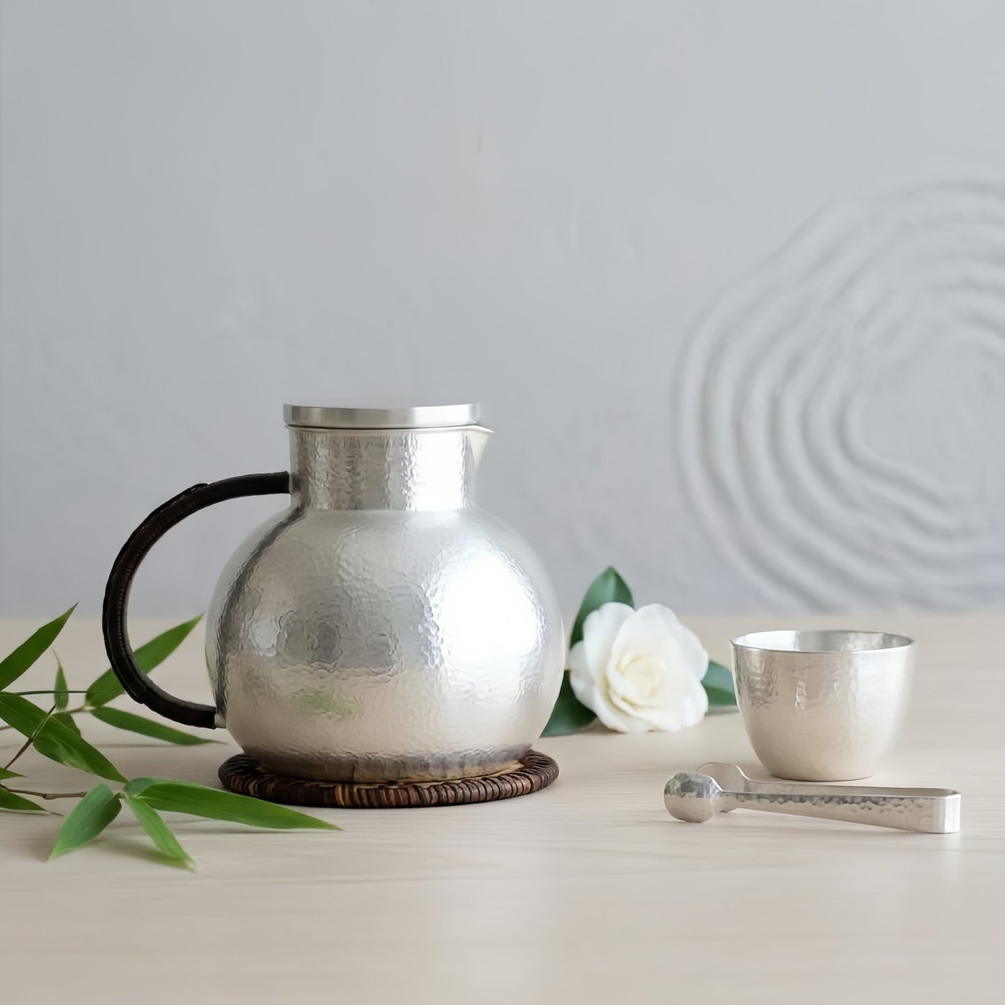 925 Sterling Silver Jug with Wooden Handle