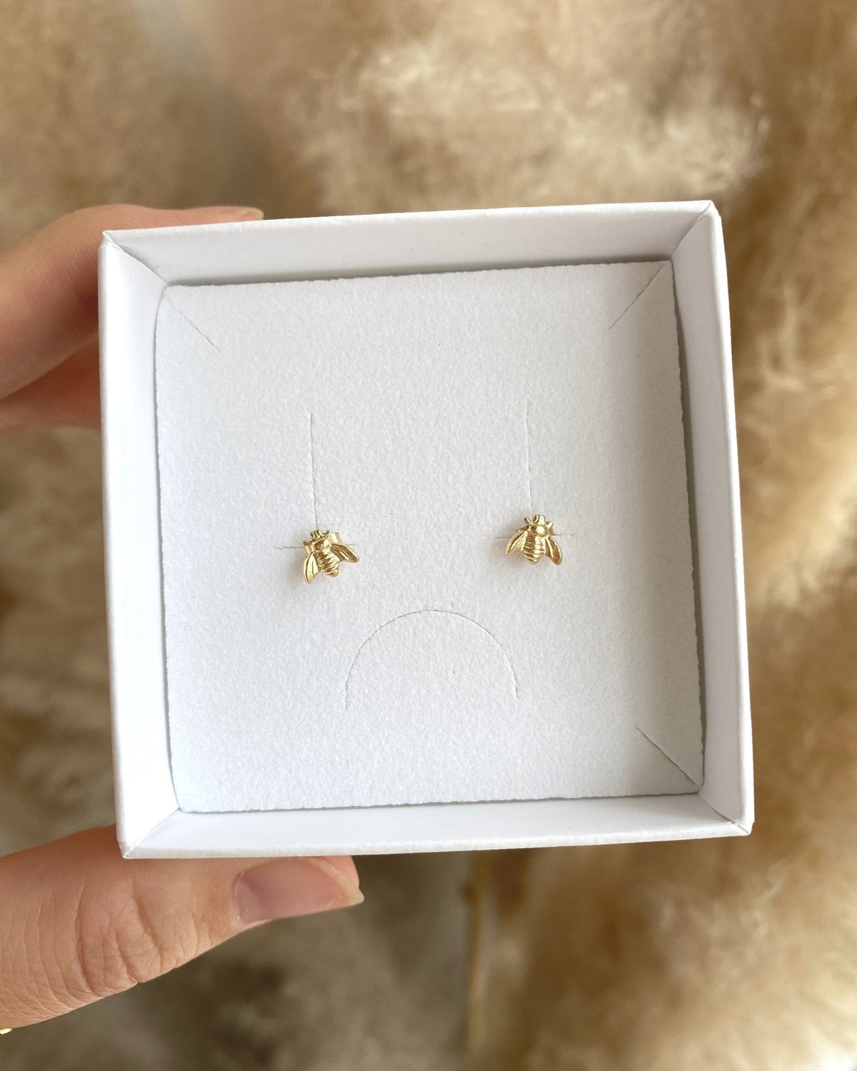Honey Bee Stud Earrings