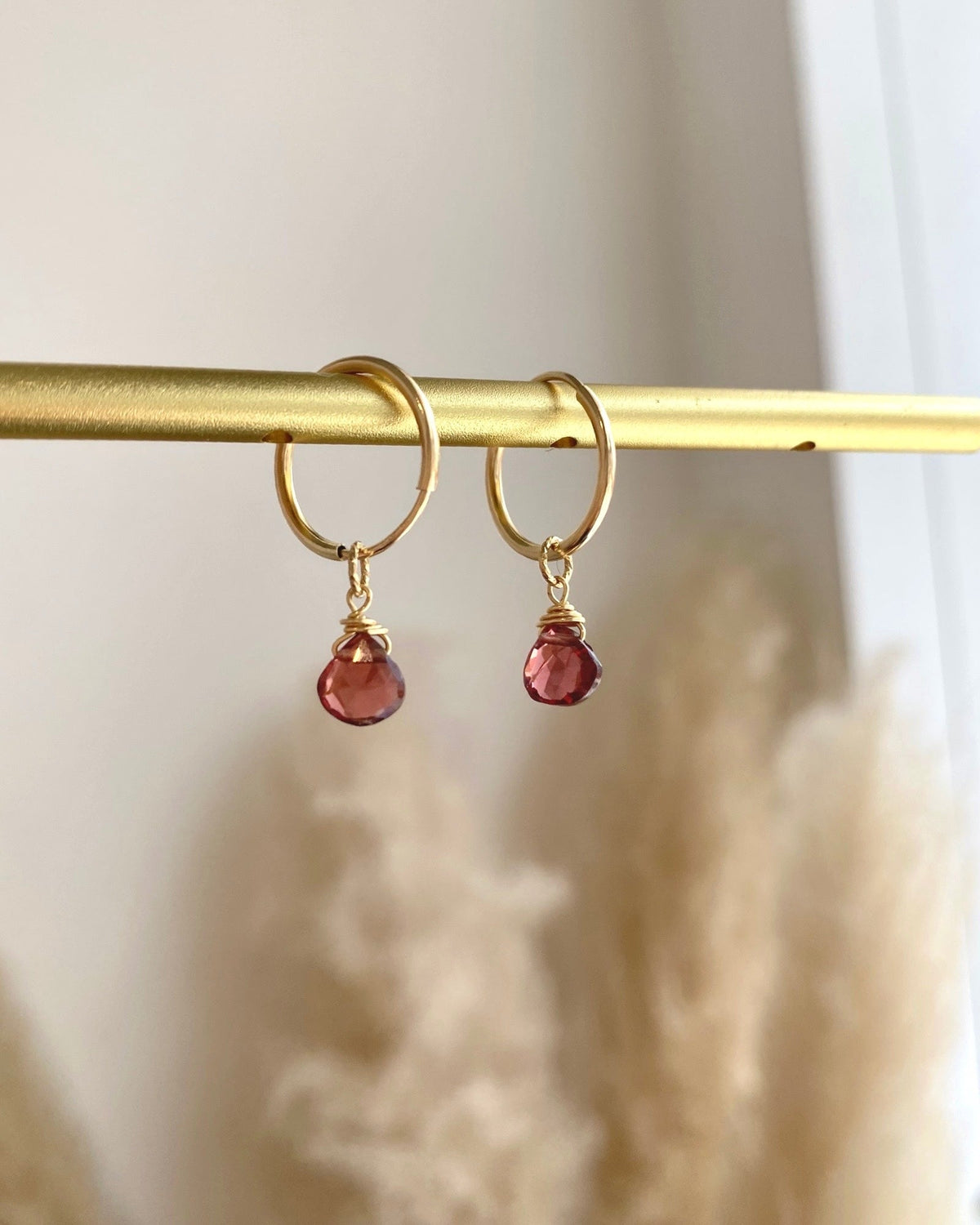 Garnet Infinity hoops
