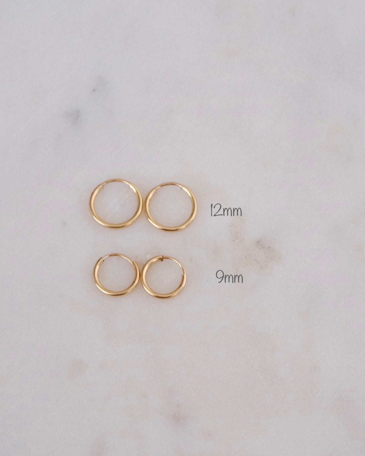 Petite Infinity Hoops (9mm)