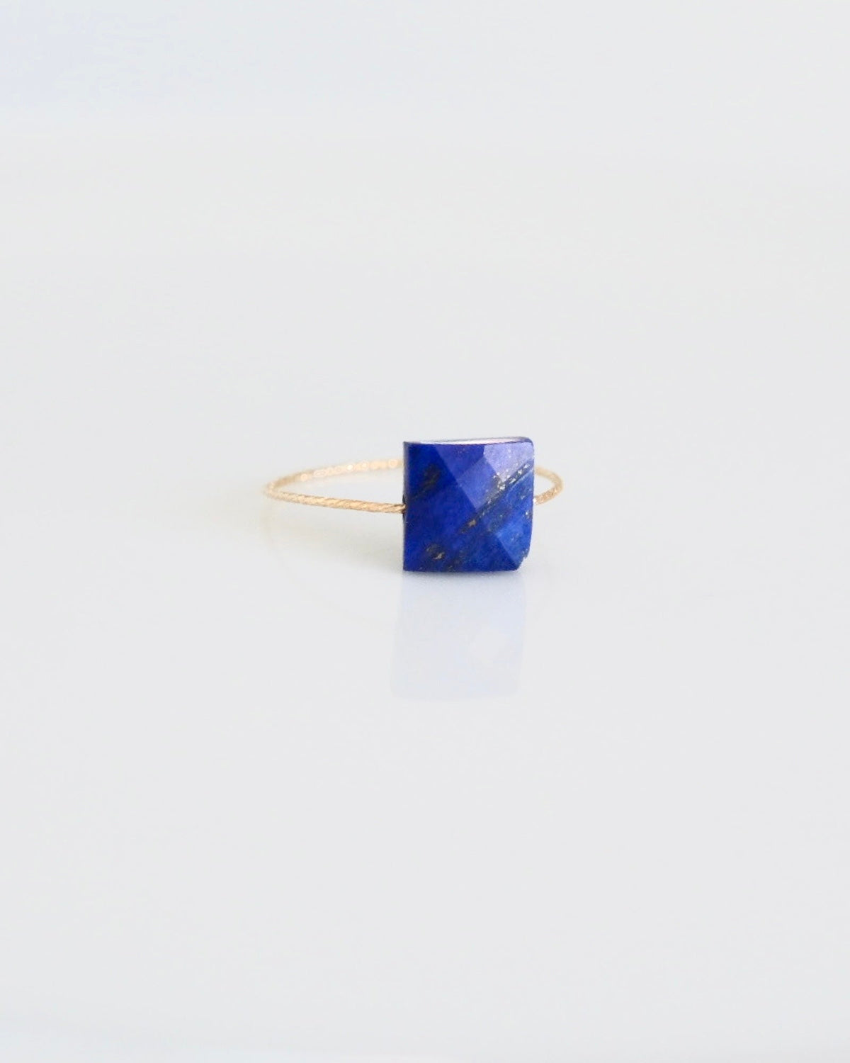 Lapis Lazuli Square Daily Serenity Ring