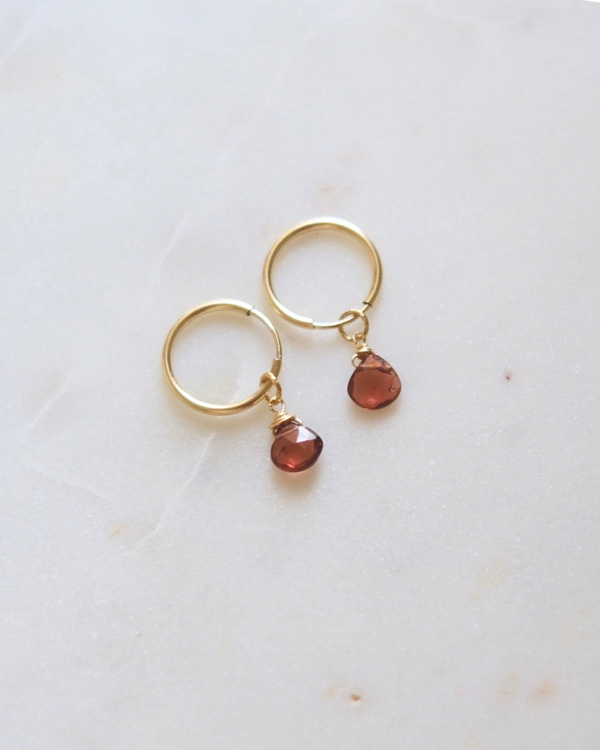 Garnet Infinity hoops