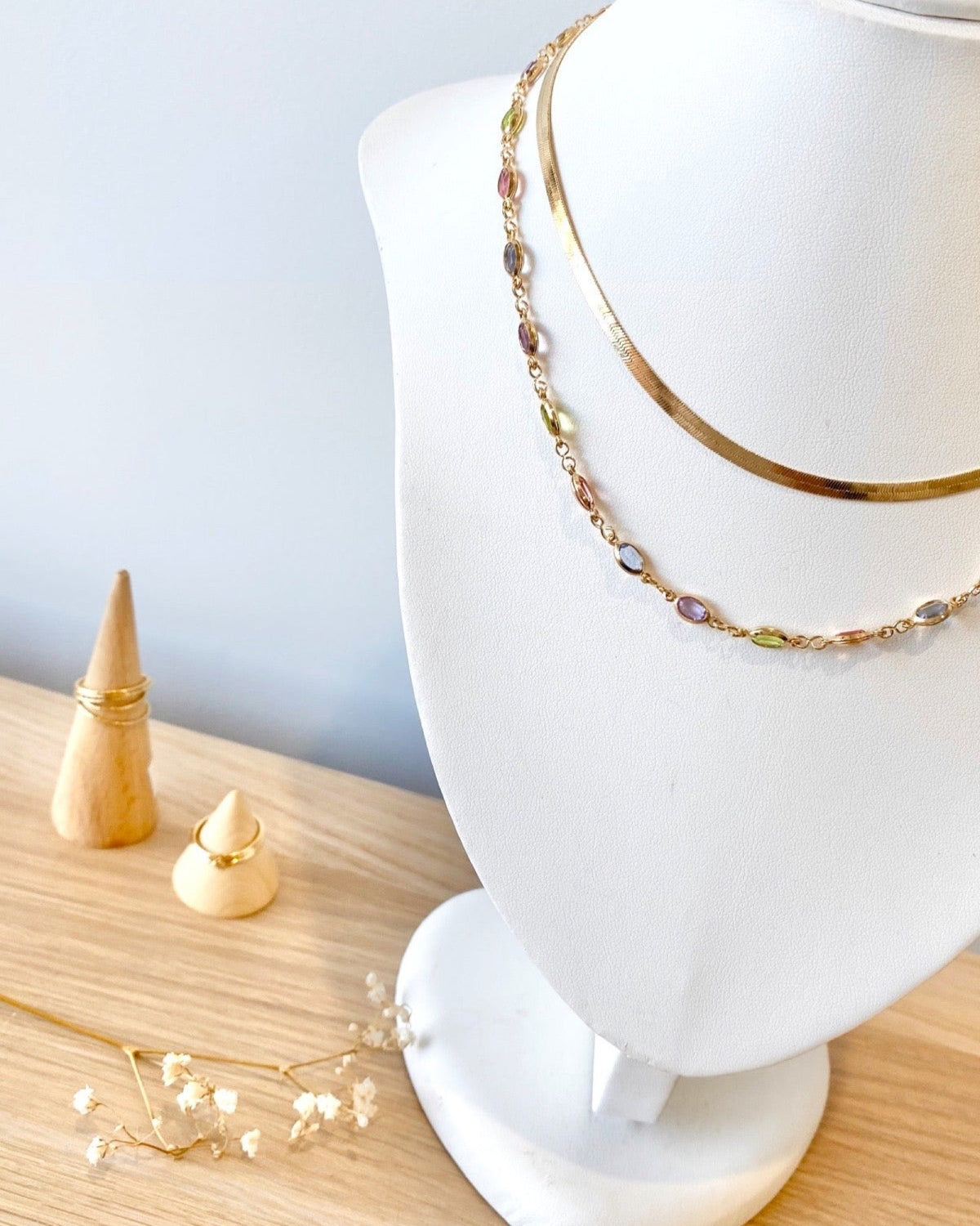 Margaret colourful Gold Necklace