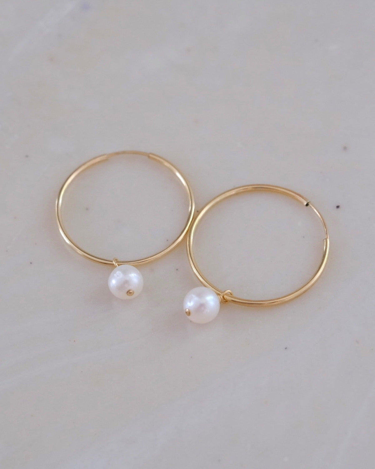 Pearl Point Hoops
